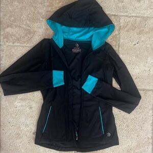 MPG Black Jacket with Teal Lining